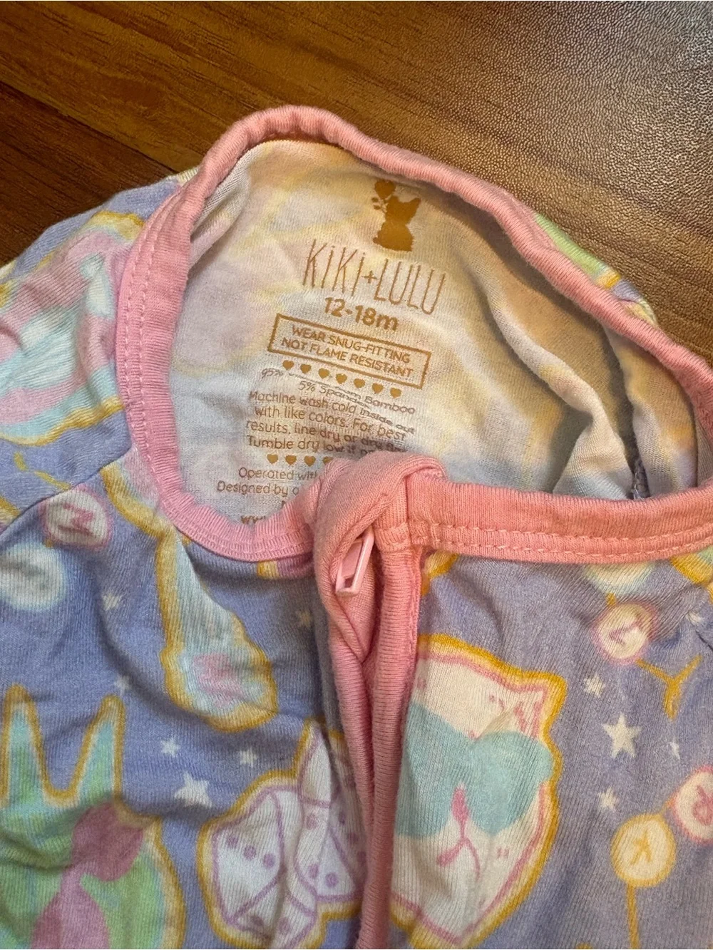 Kiki and Lulu bamboo baby pajamas  Size 12-18 months